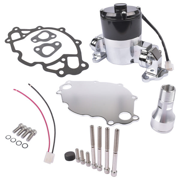 Electric Water Pump Kit Chrome for Small Block Ford 289 302 High Volume Flow - Premium Exhaust System from Rapidvehicles - Just $176.71! Shop now at Rapidvehicles