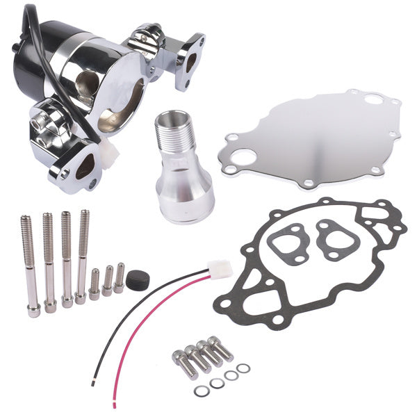 Electric Water Pump Kit Chrome for Small Block Ford 289 302 High Volume Flow - Premium Exhaust System from Rapidvehicles - Just $176.71! Shop now at Rapidvehicles