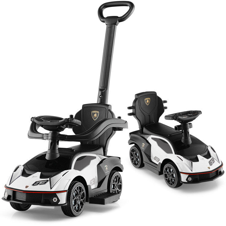 3-in-1 Licensed Lamborghini Ride on Push Car with Handle - Premium Other Playground Equipment from Rapidvehicles - Just $148.49! Shop now at Rapidvehicles