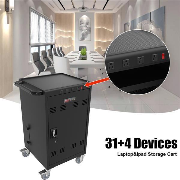 Mobile Charging Cart and Cabinet for Tablets Laptops 35-Device (B30PLUS) - Premium Accessories from Rapidvehicles - Just $474.99! Shop now at Rapidvehicles