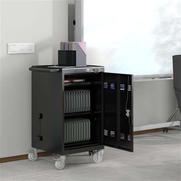 Mobile Charging Cart and Cabinet for Tablets Laptops 35-Device (B30PLUS) - Premium Accessories from Rapidvehicles - Just $470.36! Shop now at Rapidvehicles