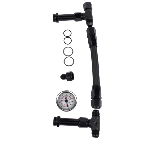 Fuel Line Pressure Gauge AN8 Braided Dual Feed Carb For Holley 4150 Series - Premium Valve Train Tools from Rapidvehicles - Just $48.99! Shop now at Rapidvehicles