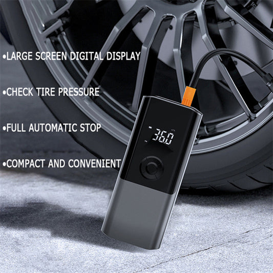 Portable Full Touch Screen Car Air Pump Wireless Tire Inflatable - Premium Accessories from Rapidvehicles - Just $50.30! Shop now at Rapidvehicles