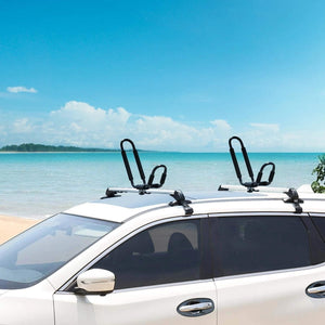 1 pair of kayak supports, alloy kayak storage rack, load-bearing kayak cart track storage rack, with 2 fastening straps - Premium Rooftop Racks from Rapidvehicles - Just $79.99! Shop now at Rapidvehicles