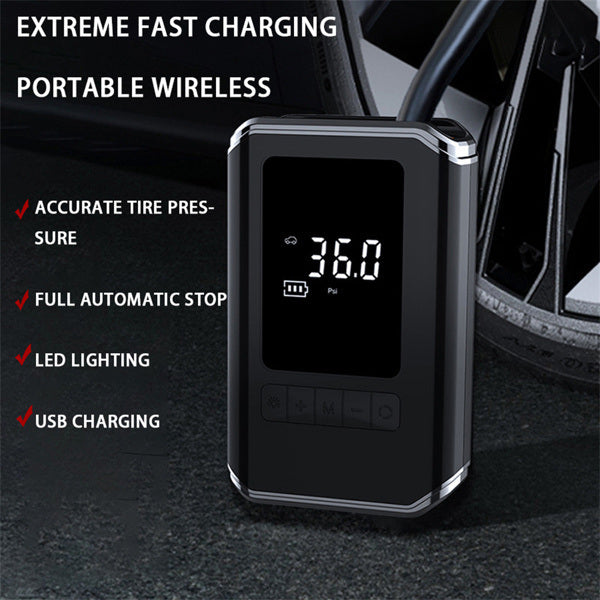 Mini Tire Inflator Tire Car Air Compressor LED Digital Display - Premium Accessories from Rapidvehicles - Just $57.11! Shop now at Rapidvehicles