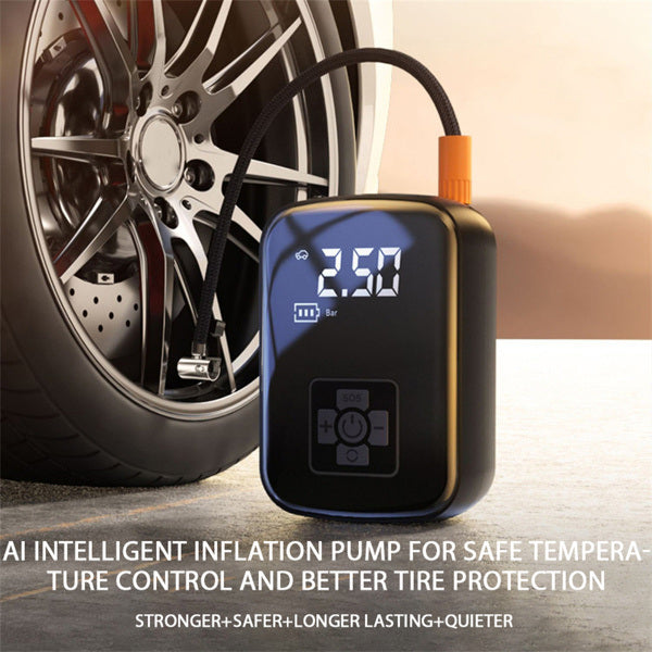 Portable Wireless Tire Inflation Pump: 3600mAh Cordless Inflation - Premium Accessories from Rapidvehicles - Just $58.99! Shop now at Rapidvehicles