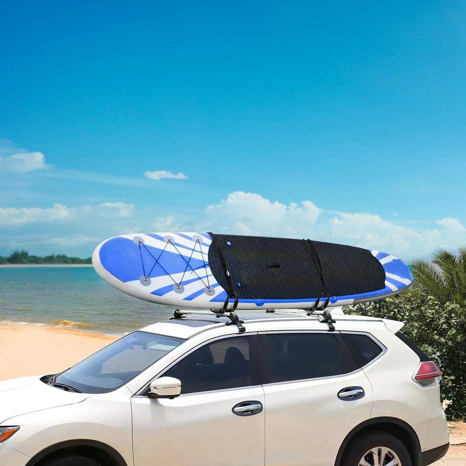 1 Pair Universal J-Bar Kayak Carrier 220LBS Load Heavy Duty Canoe Car Top Mount Carrier Roof Rack with 2Pcs Tie Down Straps - Premium Rooftop Racks from Rapidvehicles - Just $78.79! Shop now at Rapidvehicles