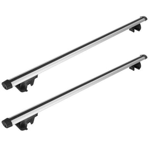 2Pcs Car Roof Top Crossbar Rack Aluminum Alloy Luggage Carrier Rack 330lbs Max Load w/Lock Fit Most Cars SUVs - Premium Rooftop Racks from Rapidvehicles - Just $78.99! Shop now at Rapidvehicles