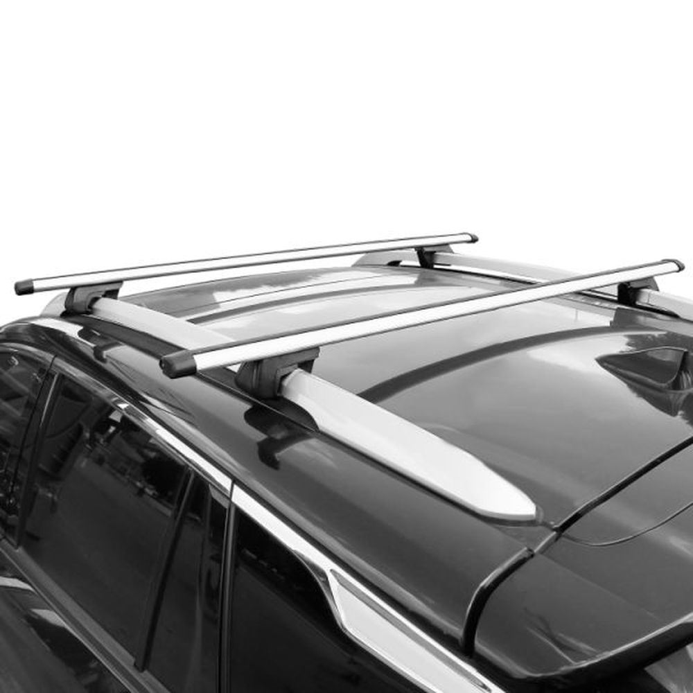 2Pcs Car Roof Top Crossbar Rack Aluminum Alloy Luggage Carrier Rack 330lbs Max Load w/Lock Fit Most Cars SUVs - Premium Rooftop Racks from Rapidvehicles - Just $78.99! Shop now at Rapidvehicles