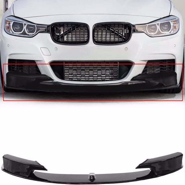 Front Bumper Lip Fit for 2012-2018 BMW F30 3 Series M, Lower Sport Air Spoiler Lip Chin Body Kit - Premium Accessories from Rapidvehicles - Just $199.40! Shop now at Rapidvehicles