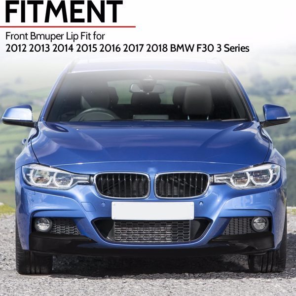 Front Bumper Lip Fit for 2012-2018 BMW F30 3 Series M, Lower Sport Air Spoiler Lip Chin Body Kit - Premium Accessories from Rapidvehicles - Just $199.40! Shop now at Rapidvehicles