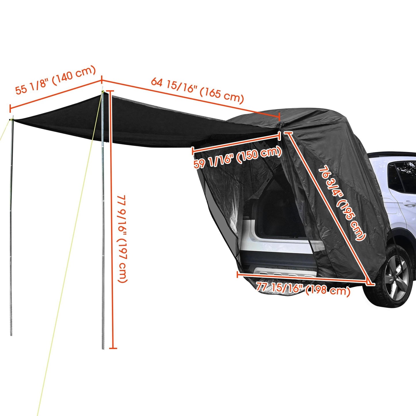 Car Tailgate Shade Awning - Premium Car Care from Rapidvehicles - Just $72.13! Shop now at Rapidvehicles