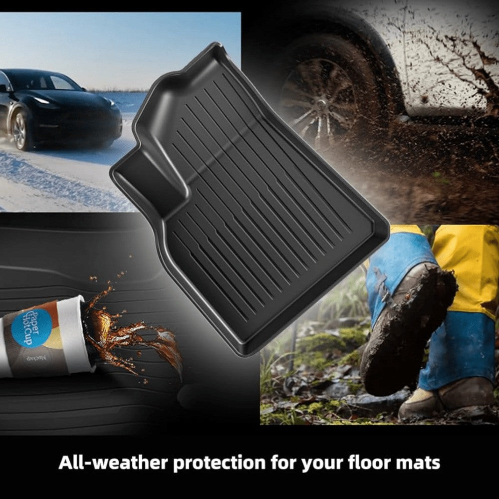 Floor Mats for Tesla Model Y 2024 2023-2020 Custom Fit All Weather Durable TPE Automotive Interior Cargo Liners Trunk Mats Accessories for Model Y 5-Seat (NOT fit 7-Seat) 6 Pcs Mats Set - Premium Floor Mats, Universal Fit from Rapidvehicles - Just $190.99! Shop now at Rapidvehicles