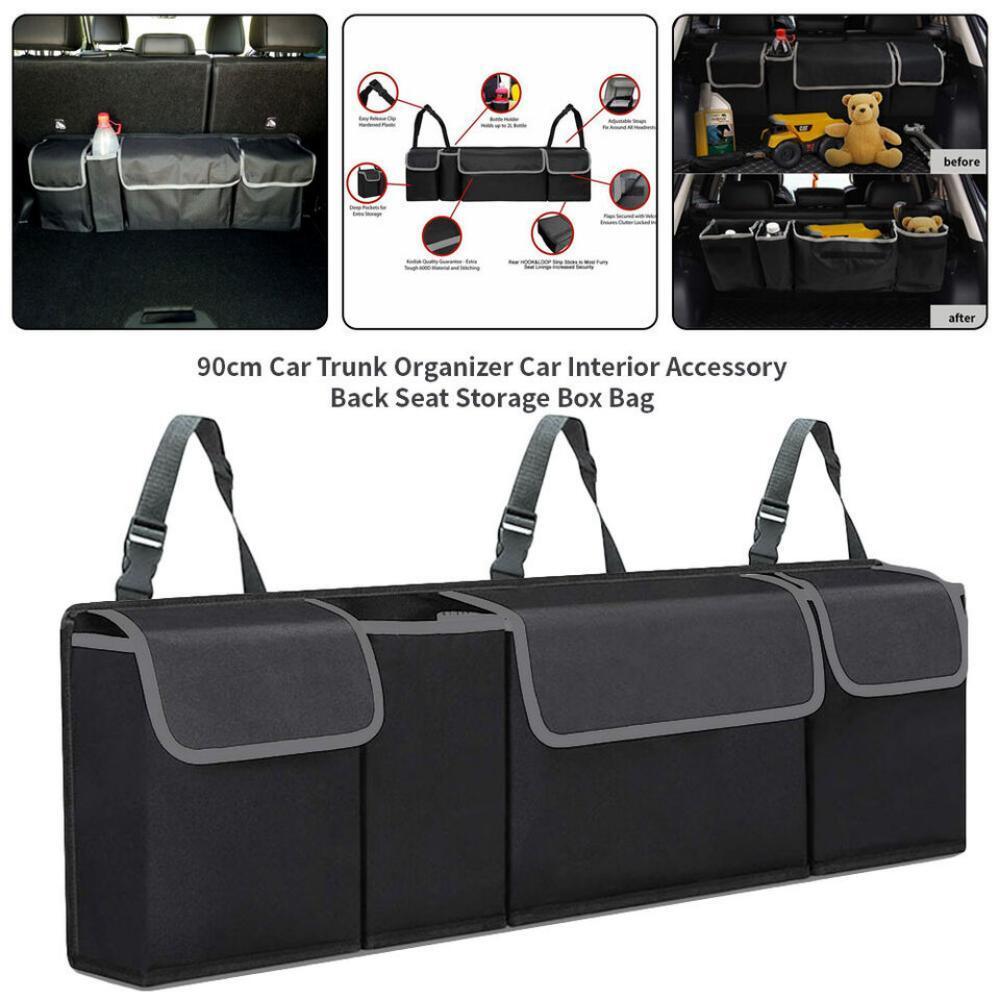 Car Trunk Organizer Oxford Interior Accessories Back Seat Storage Bag 4 Pocket(No delivery on weekends) - Premium Door & Seat Back Organizers from Rapidvehicles - Just $32.99! Shop now at Rapidvehicles