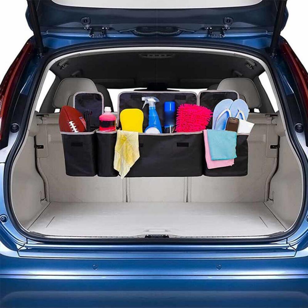 Car Trunk Organizer Oxford Interior Accessories Back Seat Storage Bag 4 Pocket(No delivery on weekends) - Premium Door & Seat Back Organizers from Rapidvehicles - Just $32.99! Shop now at Rapidvehicles