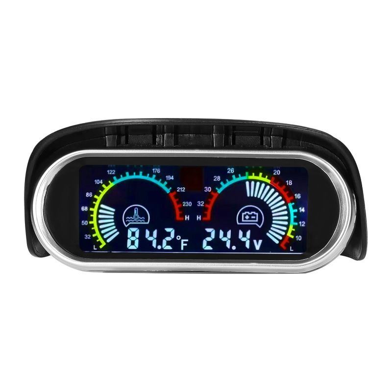 Car Digital Gauge Water Temperature Voltage Gauge for Car Truck SUV RV - Premium Gauges from Rapidvehicles - Just $55.99! Shop now at Rapidvehicles