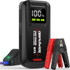 DBPOWER Jump Starter 2000A Peak Portable Car Jump Starter for Up to 8.0L Gas and 6.5L Diesel Engines, 12V Lithium Battery Booster Pack with 2.5" LCD Display, Smart Jumper Cables, ET03, shipped by FBA - Premium Jump Starters from Rapidvehicles - Just $111.21! Shop now at Rapidvehicles