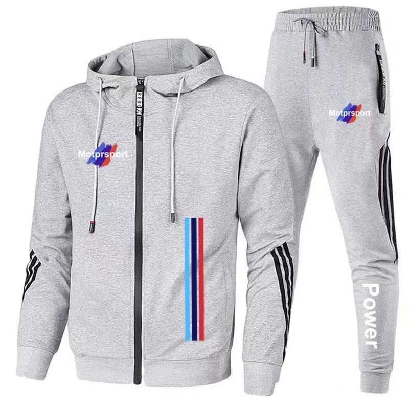 For Bmw Men's Casual Sports Suit Zipper Hooded Jacket + Pants - Premium Fashion Hoodies & Sweatshirts from Rapidvehicles - Just $57.19! Shop now at Rapidvehicles