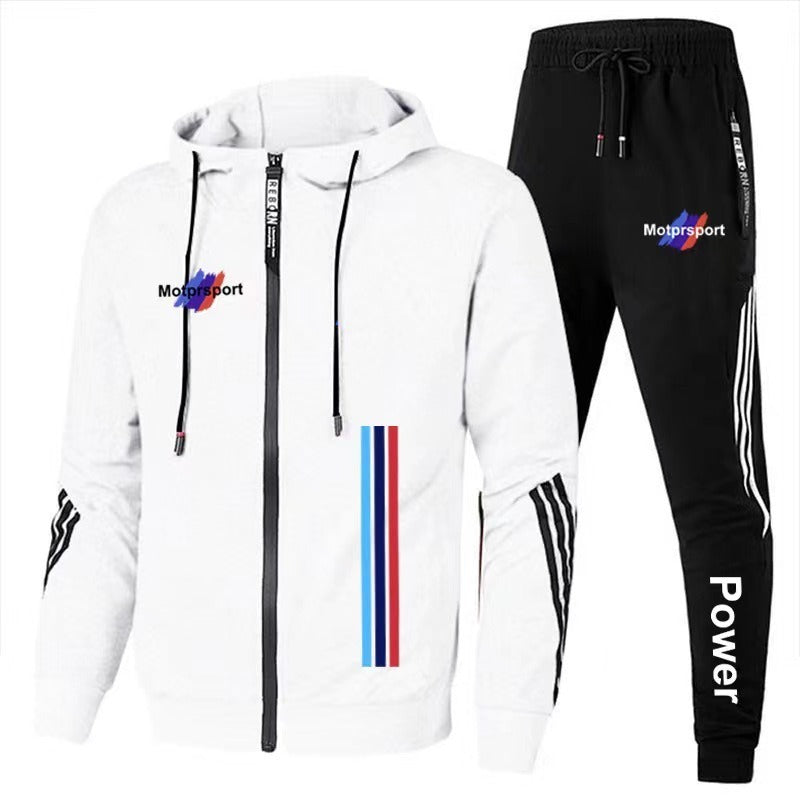 For Bmw Men's Casual Sports Suit Zipper Hooded Jacket + Pants - Premium Fashion Hoodies & Sweatshirts from Rapidvehicles - Just $57.19! Shop now at Rapidvehicles