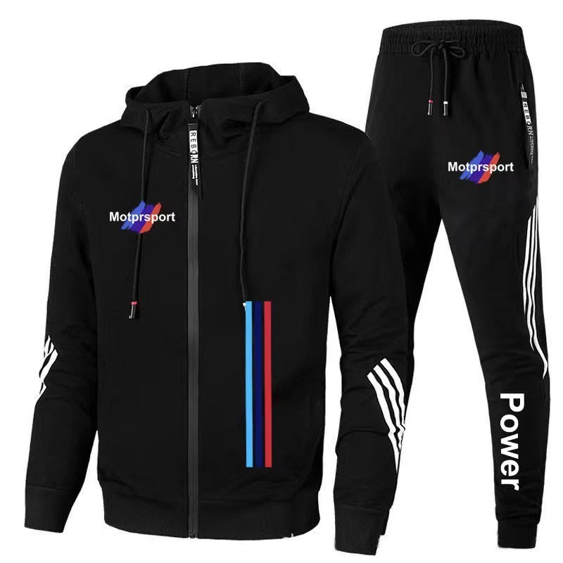 For Bmw Men's Casual Sports Suit Zipper Hooded Jacket + Pants - Premium Fashion Hoodies & Sweatshirts from Rapidvehicles - Just $57.19! Shop now at Rapidvehicles