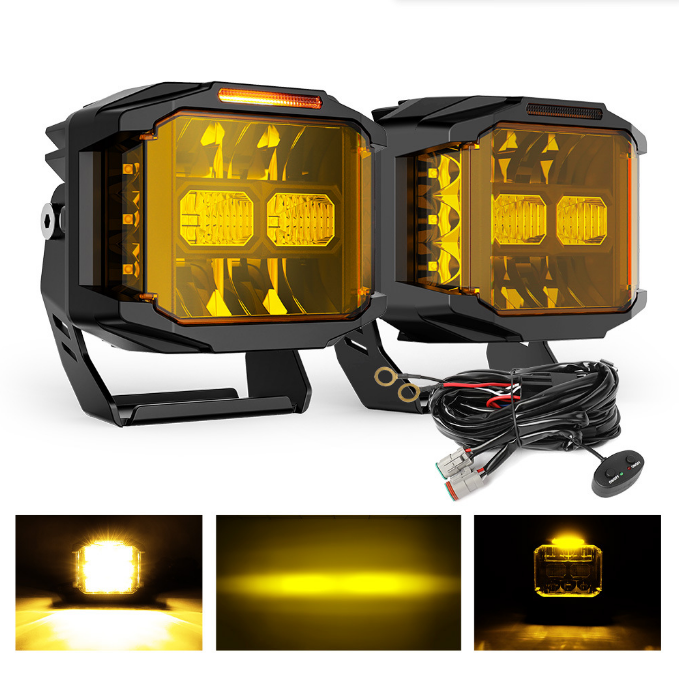 PSSK4 4-inch vehicle strobe spotlight quality DRL 4X4, headlight 40W-LED Tank Wrangler, Chevrolet Chevrolet DT-2, Harley-Davidson BMW Madukadi - Premium Body & Frame Parts from PLSTPFT - Just $75.99! Shop now at Rapidvehicles