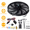 16 Inch Electric Radiator Cooling Fan 12V 120W 10 Blades Car Thermostat Kit w/ Mounting Kit - Premium Engine Cooling & Climate Control from Rapidvehicles - Just $73.99! Shop now at Rapidvehicles