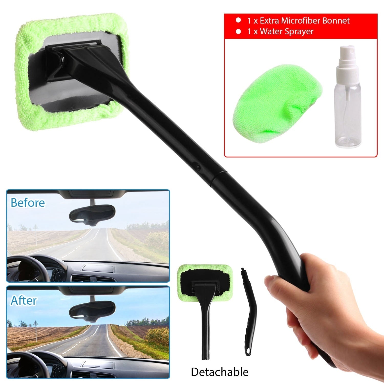 Microfiber Windshield Clean Car Auto Wiper Cleaner Glass Window Cleaning Brush Kit Tool - Premium Interior Care from Rapidvehicles - Just $23.99! Shop now at Rapidvehicles