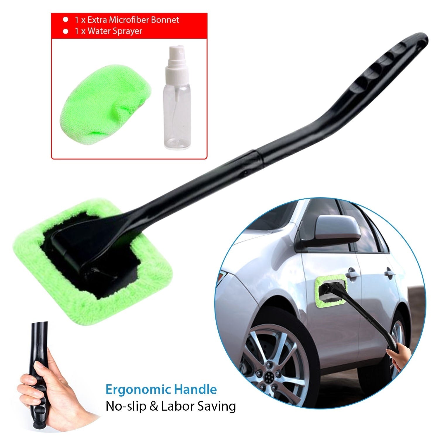 Microfiber Windshield Clean Car Auto Wiper Cleaner Glass Window Cleaning Brush Kit Tool - Premium Interior Care from Rapidvehicles - Just $23.99! Shop now at Rapidvehicles