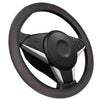 Steering Wheel Cover 14.5in-15in Diameter Universal Fiber Leather Car Steering Wheel Protector - Premium Steering Wheels & Accessories from Rapidvehicles - Just $30.99! Shop now at Rapidvehicles