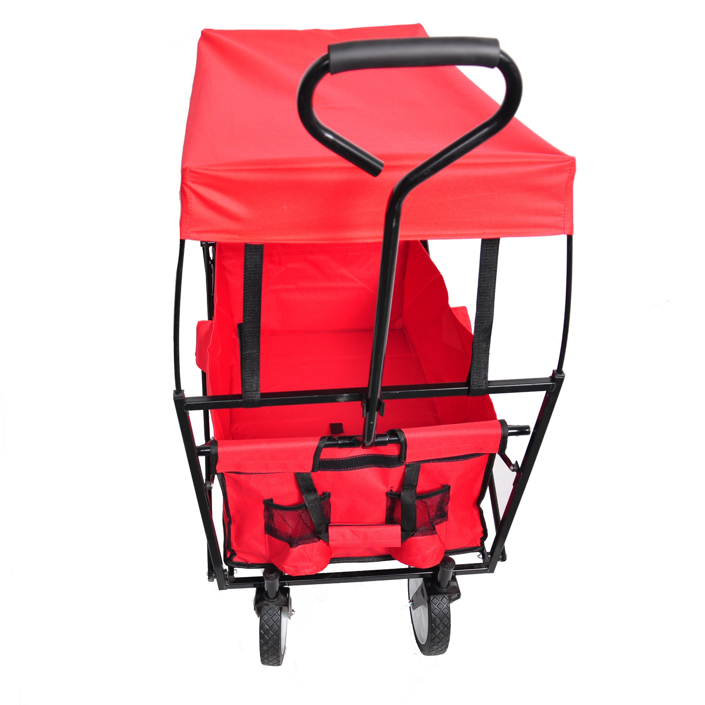 Garden Shopping Beach Cart folding wagon (red) - Premium Cargo Carriers from Rapidvehicles - Just $91.92! Shop now at Rapidvehicles