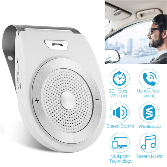 Car Wireless Speakerphone Wireless V4.1 In-Car Speaker Hands-free - Premium Car Speakers from Rapidvehicles - Just $42.52! Shop now at Rapidvehicles