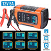 Car Battery Charger 12V 5A LCD Intelligent Auto Motorcycle Boat ATV Recover Pulse Repair - Premium Battery Chargers from Rapidvehicles - Just $40.99! Shop now at Rapidvehicles