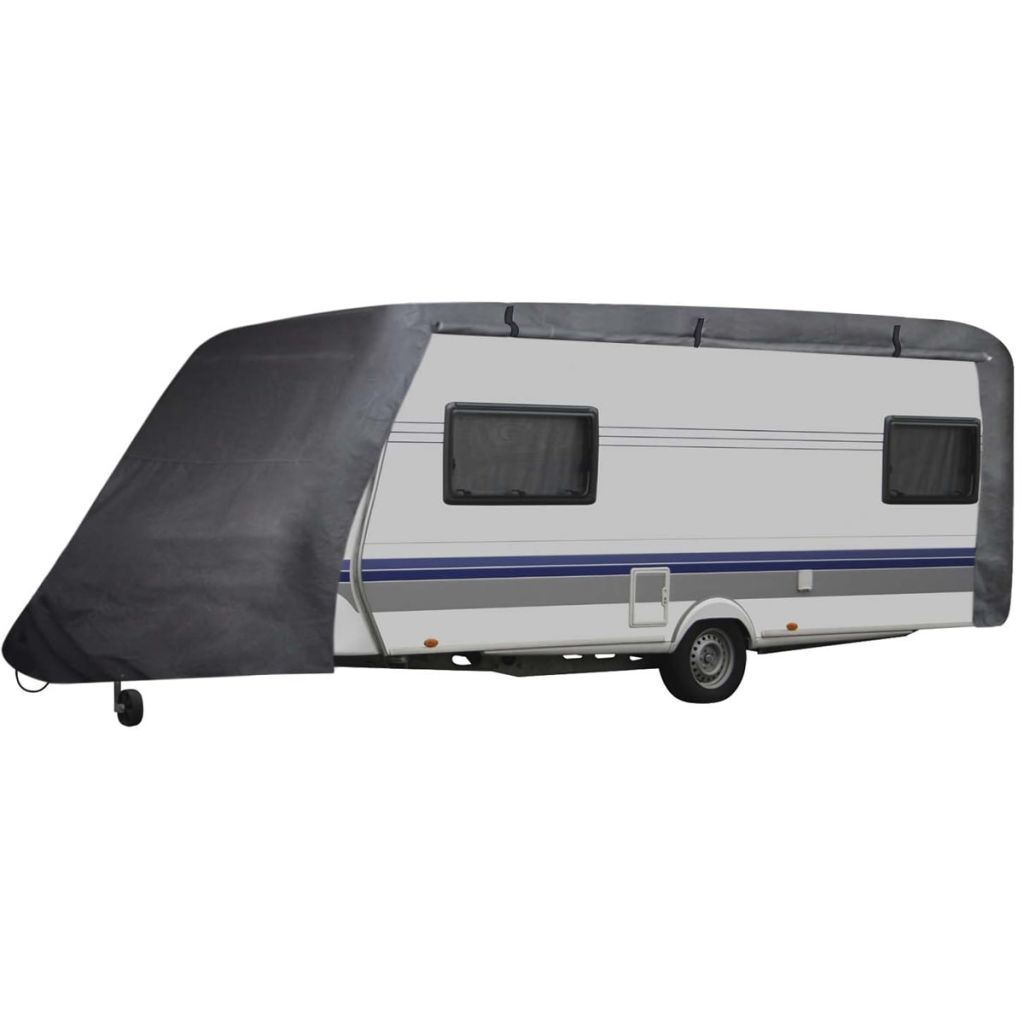 Caravan Cover Gray M - Premium Exterior Accessories from Rapidvehicles - Just $142.84! Shop now at Rapidvehicles