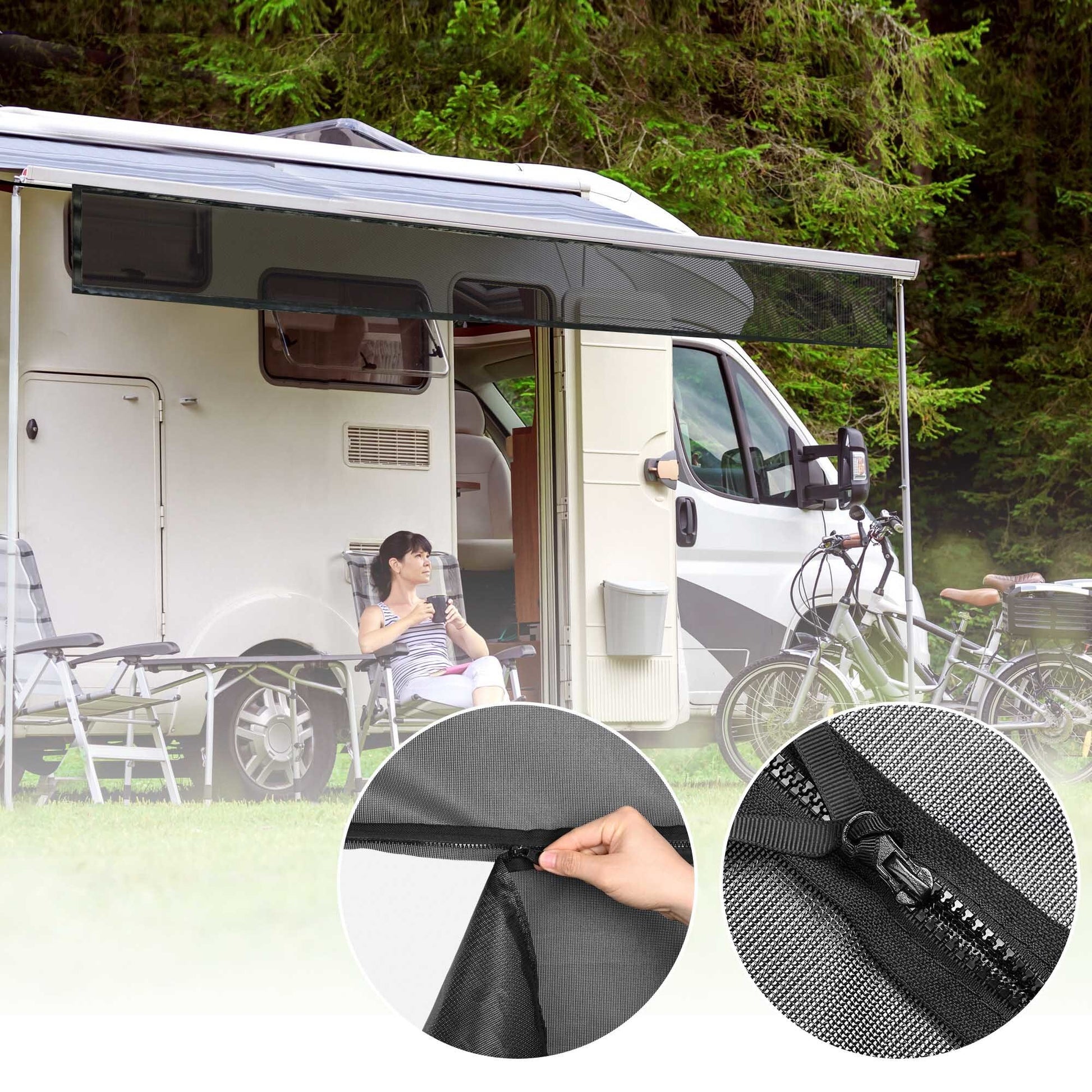 6x15ft RV sun shade - Premium Accessories from Rapidvehicles - Just $79.99! Shop now at Rapidvehicles