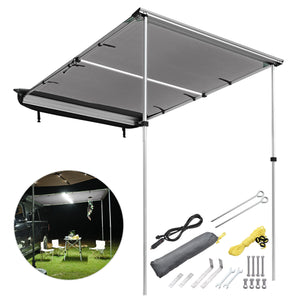 Car Side Awning with LED - Premium Accessories from Rapidvehicles - Just $145.99! Shop now at Rapidvehicles