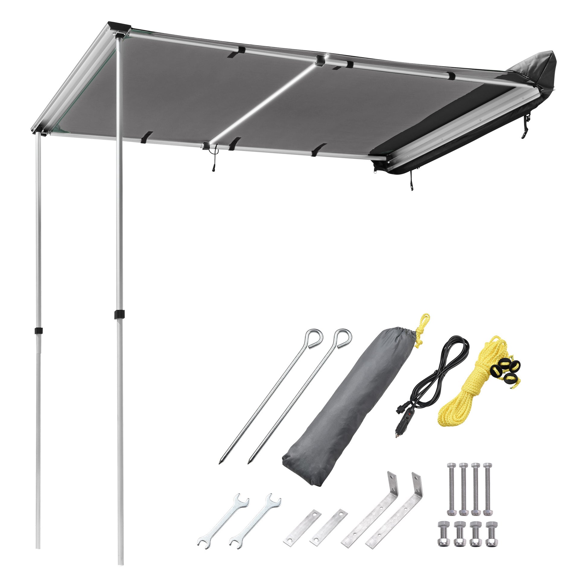 Car Side Awning with LED - Premium Accessories from Rapidvehicles - Just $152.99! Shop now at Rapidvehicles