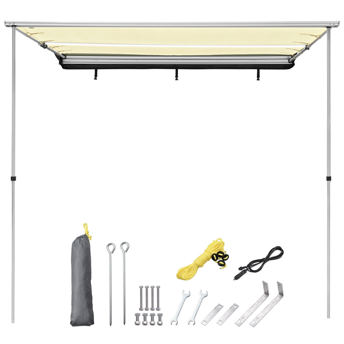 Car Side Awning with LED - Premium Accessories from Rapidvehicles - Just $195.99! Shop now at Rapidvehicles