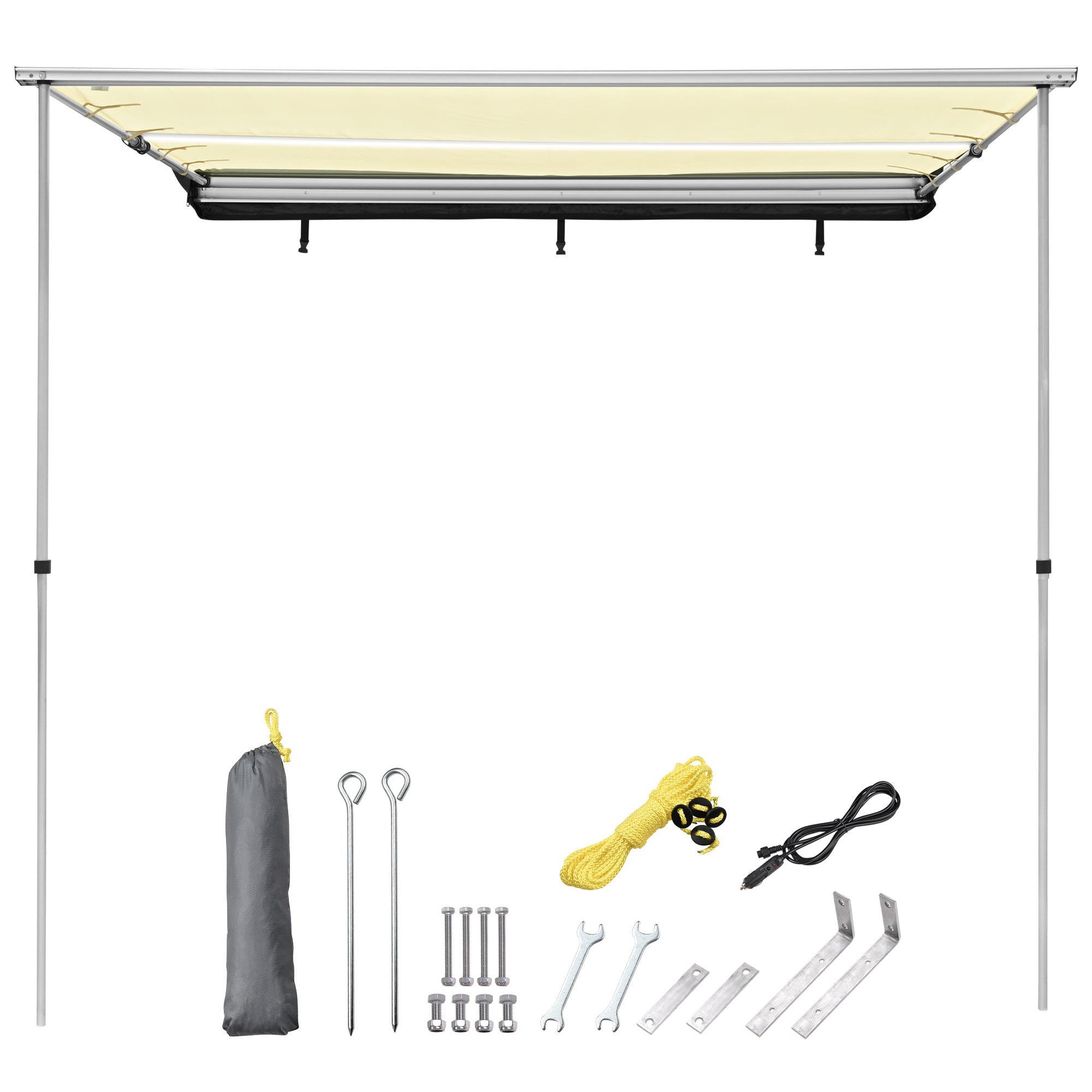 Car Side Awning with LED - Premium Accessories from Rapidvehicles - Just $185.99! Shop now at Rapidvehicles