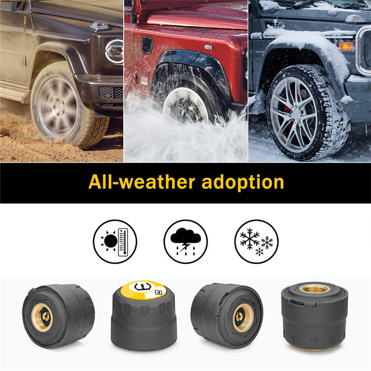 Car tire pressure monitor  tire pressure sensor  Bluetooth connection TPMS real-time transmission of high-precision tire pressure technical parameter  4pcs - Premium Tire Pressure Monitoring Systems from PLSTPFT - Just $85.99! Shop now at Rapidvehicles