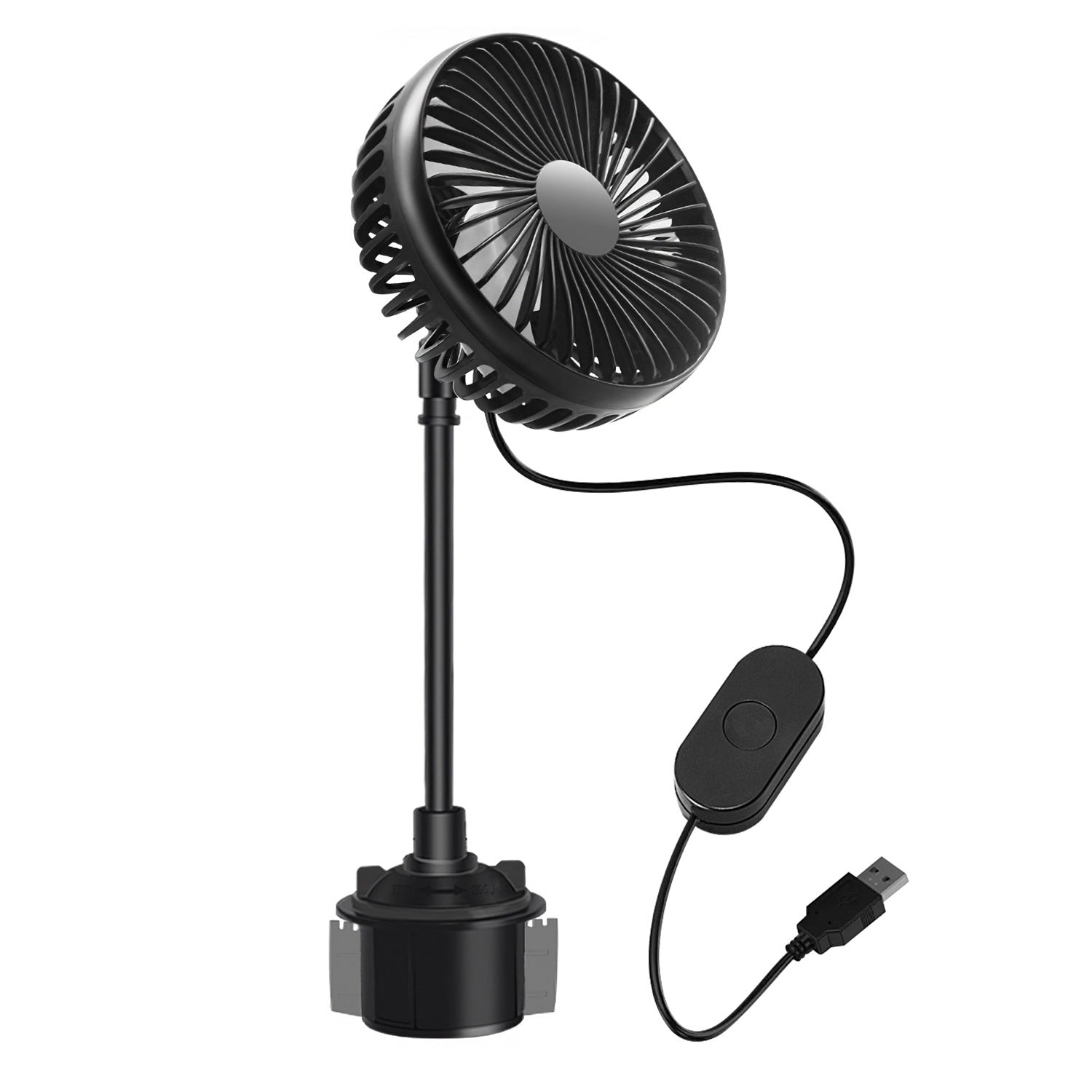 Car Cooling Fan Portable Car Cup Holder Fan Adjustable Gooseneck - Premium Car Electronics Accessories from Rapidvehicles - Just $35.99! Shop now at Rapidvehicles