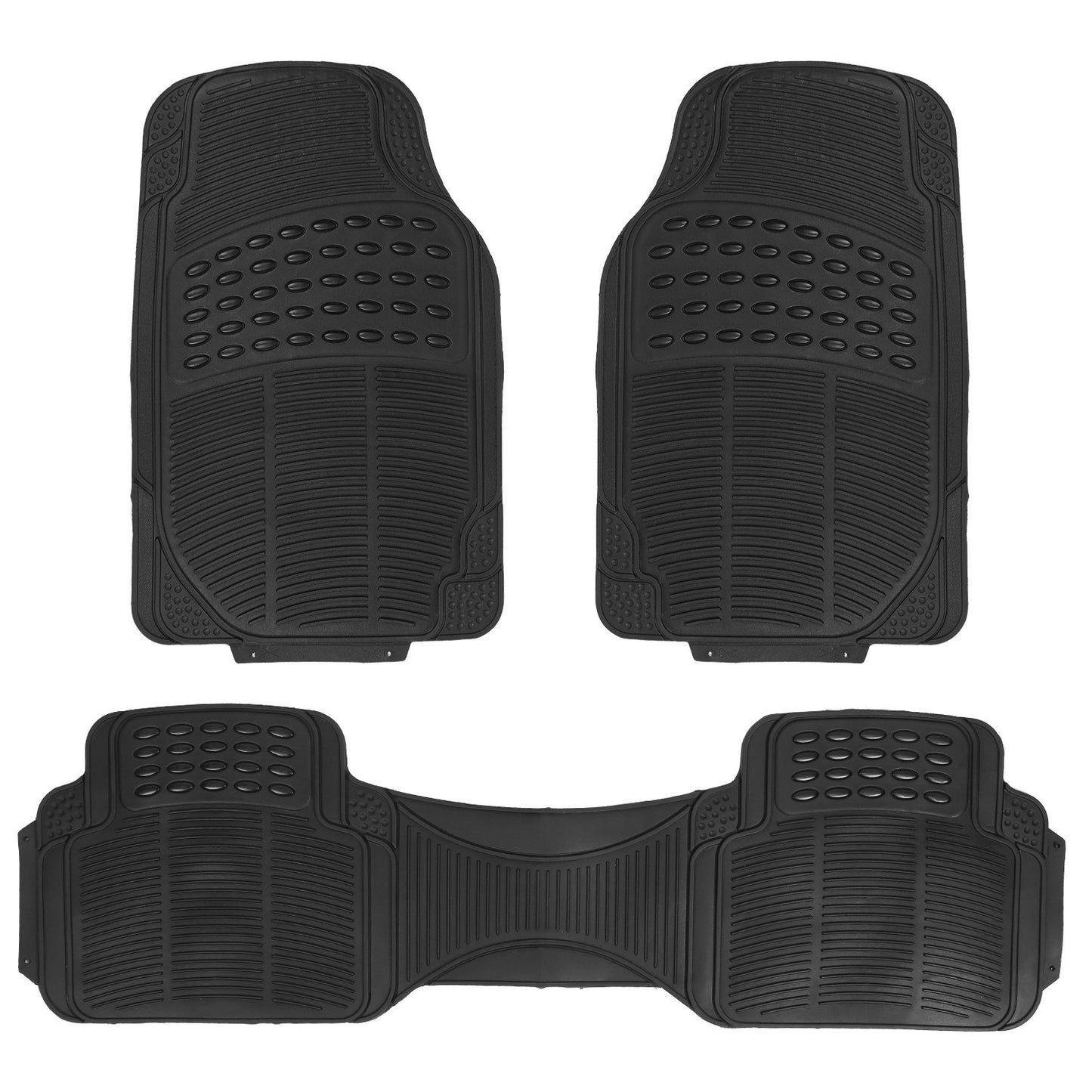 3Pcs Automotive Floor Mats Set Front Rear PVC Rubber Floor Mats - Premium Floor Mats, Custom Fit from Rapidvehicles - Just $65.69! Shop now at Rapidvehicles