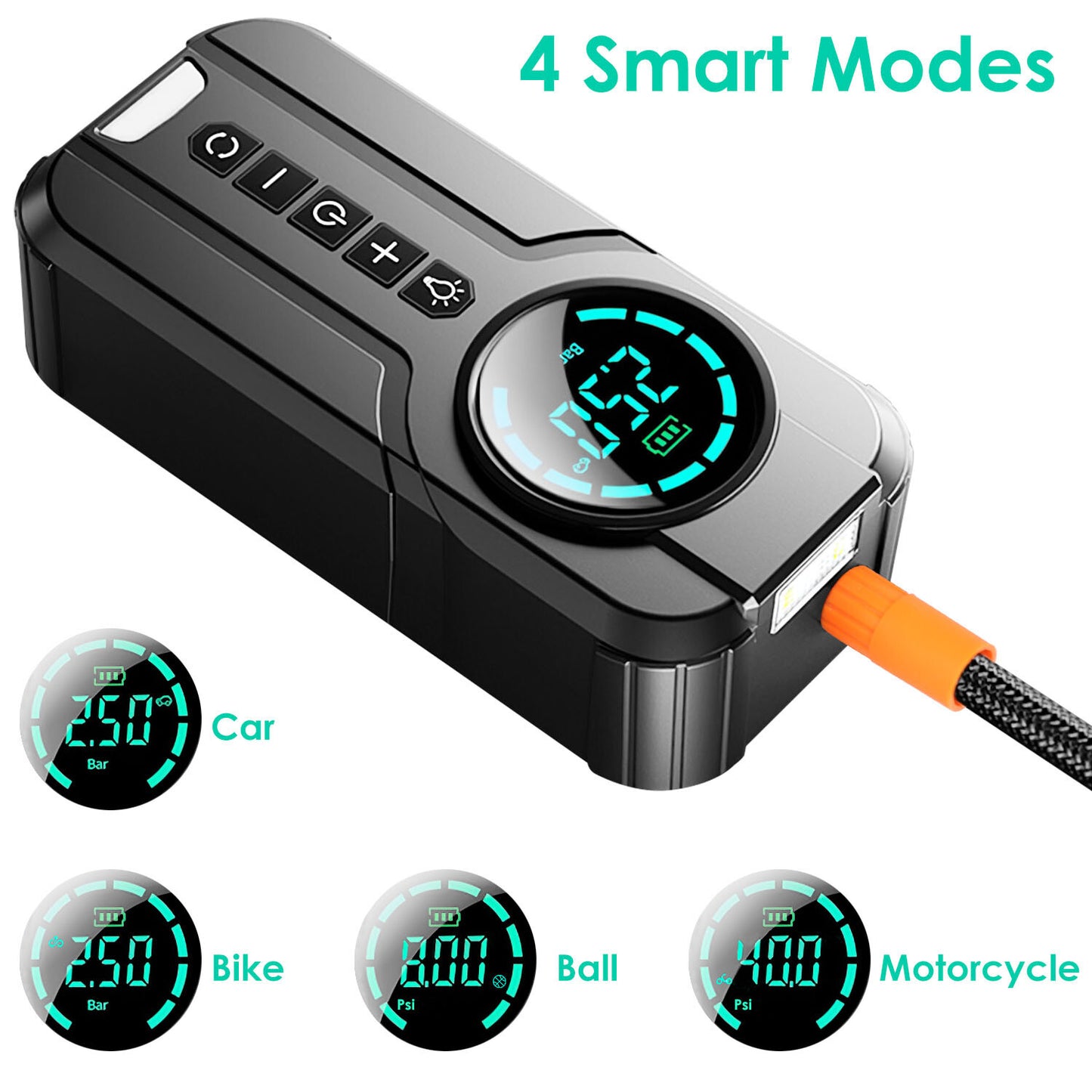 Car Tire Inflator Pump Portable Car Air Compressor Wireless - Premium Tire & Wheel Tools from Rapidvehicles - Just $57.99! Shop now at Rapidvehicles