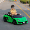 Licensed Lamborghini 24V Kids Ride On Electric Cars, Battery Powered Drifting Car with Double PU Seats, Remote Control, High-Low Speed, LED Lights, MP3, USB, Toy Gift for 3-8 Years Old, Green - Premium Other from Rapidvehicles - Just $574.60! Shop now at Rapidvehicles