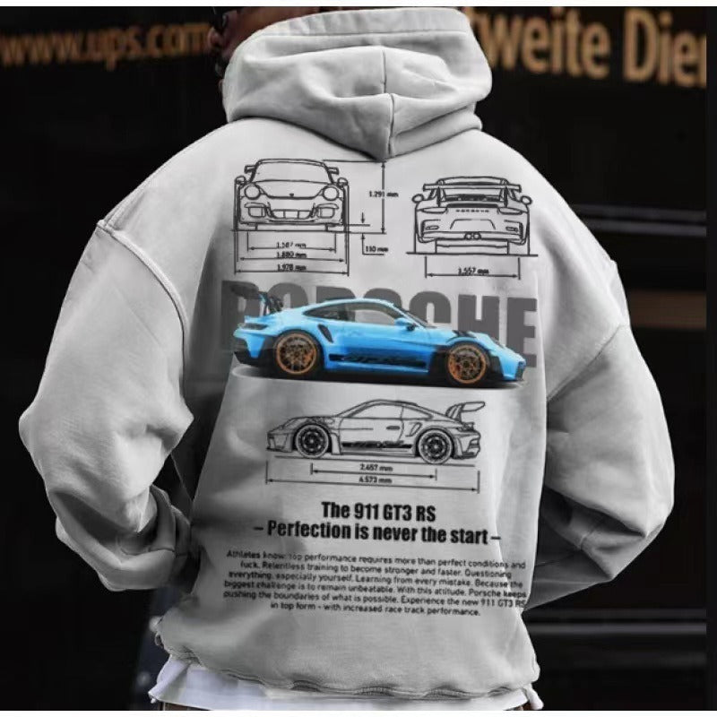 Porsche 911 Hoodie, Car Sweatshirt Hoodie, Car Enthusiasts, - Premium Shirts from Rapidvehicles - Just $86.39! Shop now at Rapidvehicles