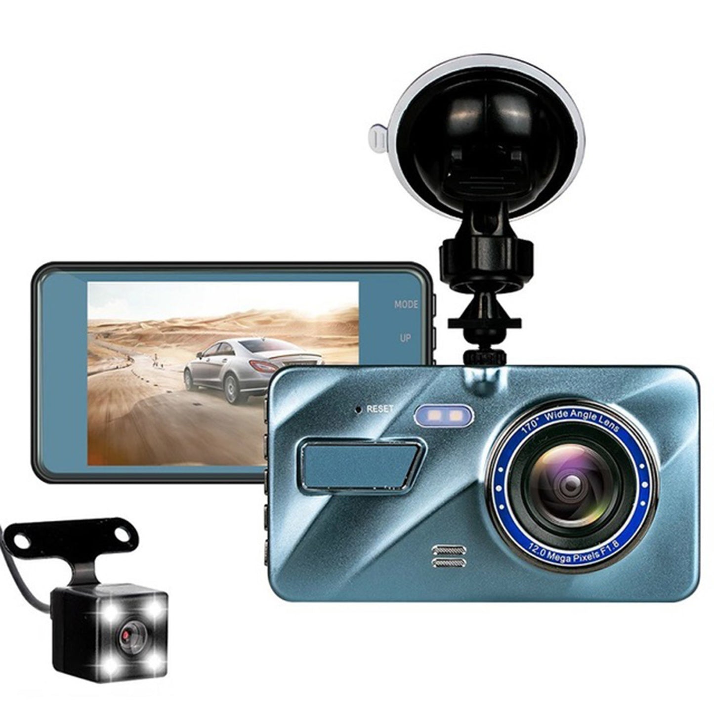 720P Dual Dash Cam Car Camera Recorder Looping Recording Car DVR Driving Vehicle Recorder with Motion Detection Light - Premium Car Video from Rapidvehicles - Just $66.97! Shop now at Rapidvehicles