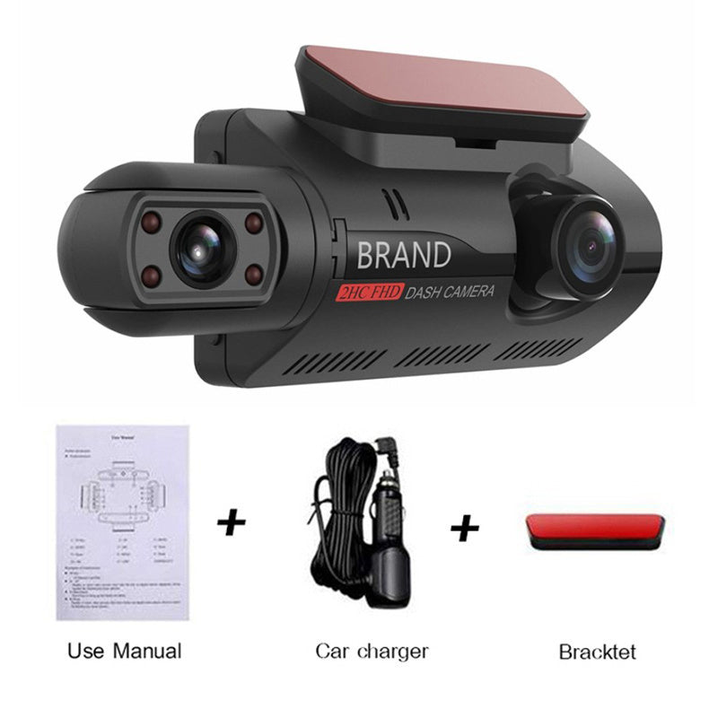 HD Car Video Recorder 2 Lens Hidden Car Driving Dash Cam 3.0inch IPS Camera Recorder Night Vision G-sensor Loop Recording Dvr - Premium Vehicle Audio & Video Installation from Rapidvehicles - Just $52.99! Shop now at Rapidvehicles