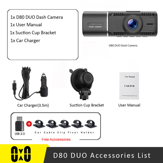 Dual Camera Car Dash Cam Car Dvr Registrator Full HD 1080P Video - Premium Vehicle Audio & Video Installation from Rapidvehicles - Just $72.99! Shop now at Rapidvehicles