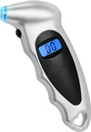 Digital Tire Pressure Gauge 150 PSI 4 Settings for Car Truck Bicycle with Backlit LCD and Non-Slip Grip Car Accessories;  Silver (1 Pack) - Premium Parts from Rapidvehicles - Just $18.99! Shop now at Rapidvehicles