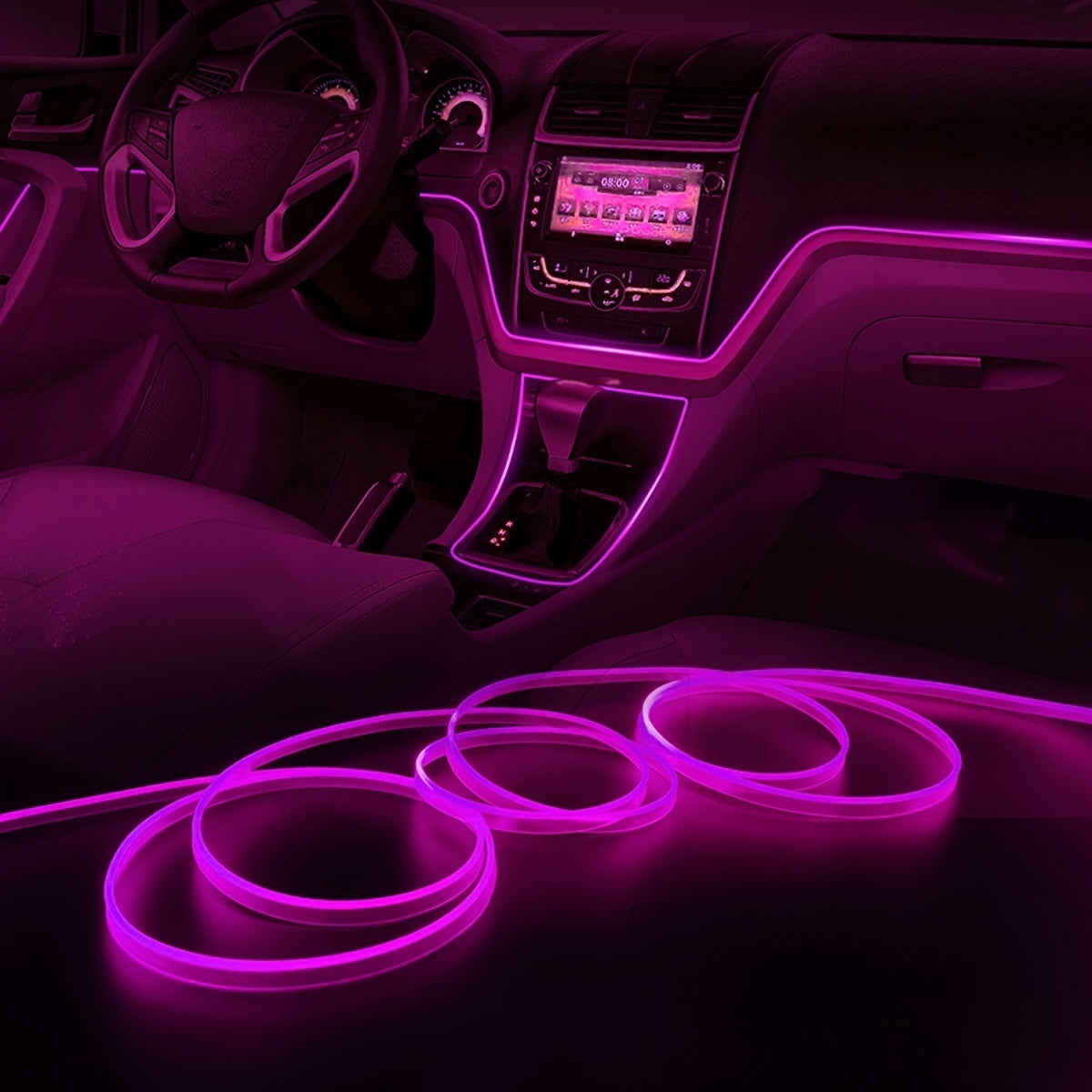 2M Automobile Atmosphere Lamp USB Dark-blue Car Interior Light Strip; LED Car Lights Interior For Dashboard Decorations - Premium Light Bulbs from Rapidvehicles - Just $20.99! Shop now at Rapidvehicles