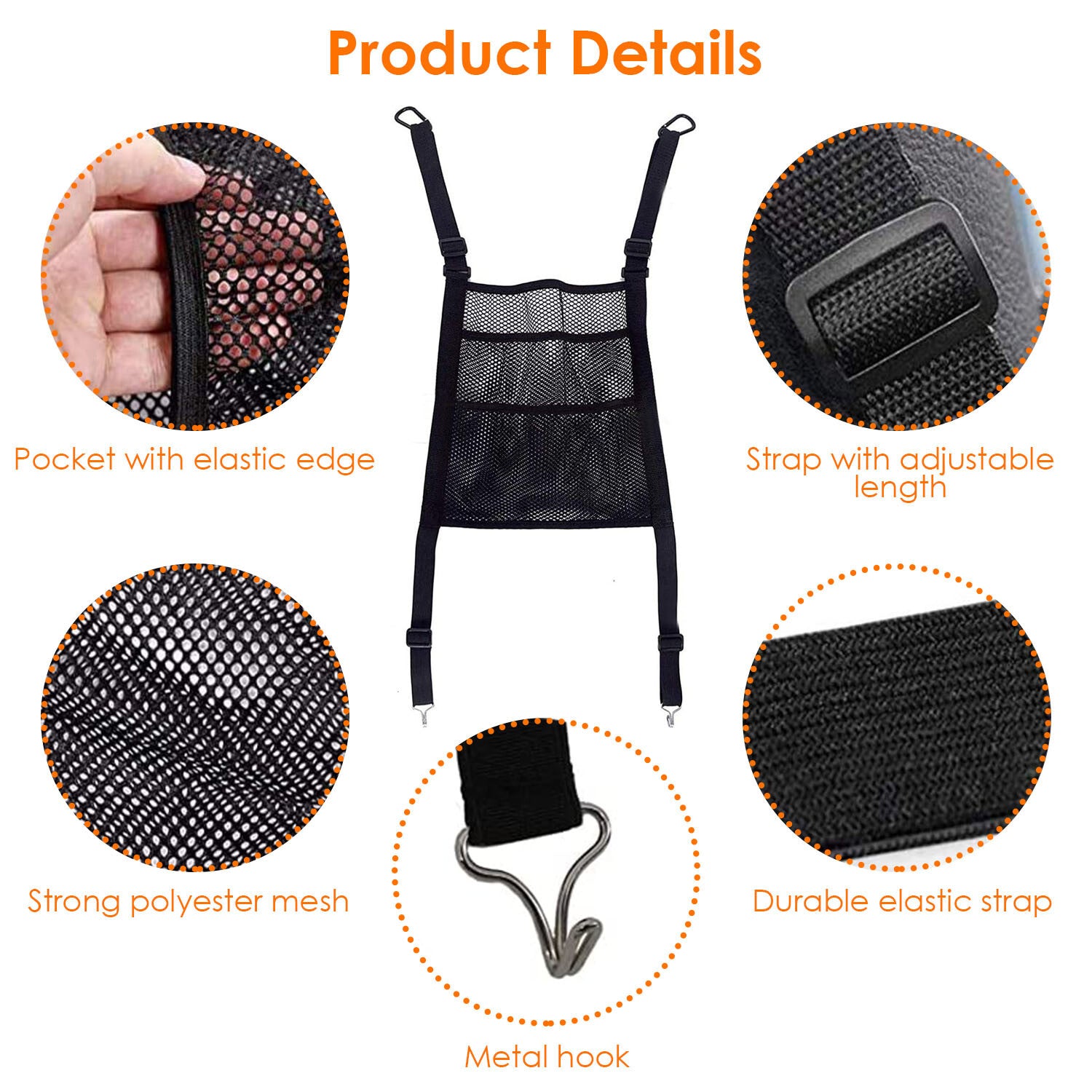 Car Mesh Organizer 3 Layer Seat Back Net Pocket Bag - Premium Door & Seat Back Organizers from Rapidvehicles - Just $26.23! Shop now at Rapidvehicles